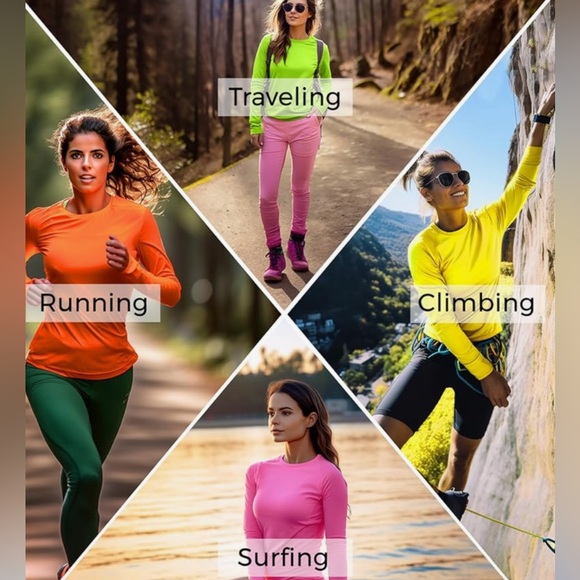 URBAN BUCK Neon Athletic Shirt Long Sleeve NWT XXL - Picture 2 of 7